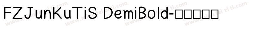 FZJunKuTiS DemiBold字体转换
